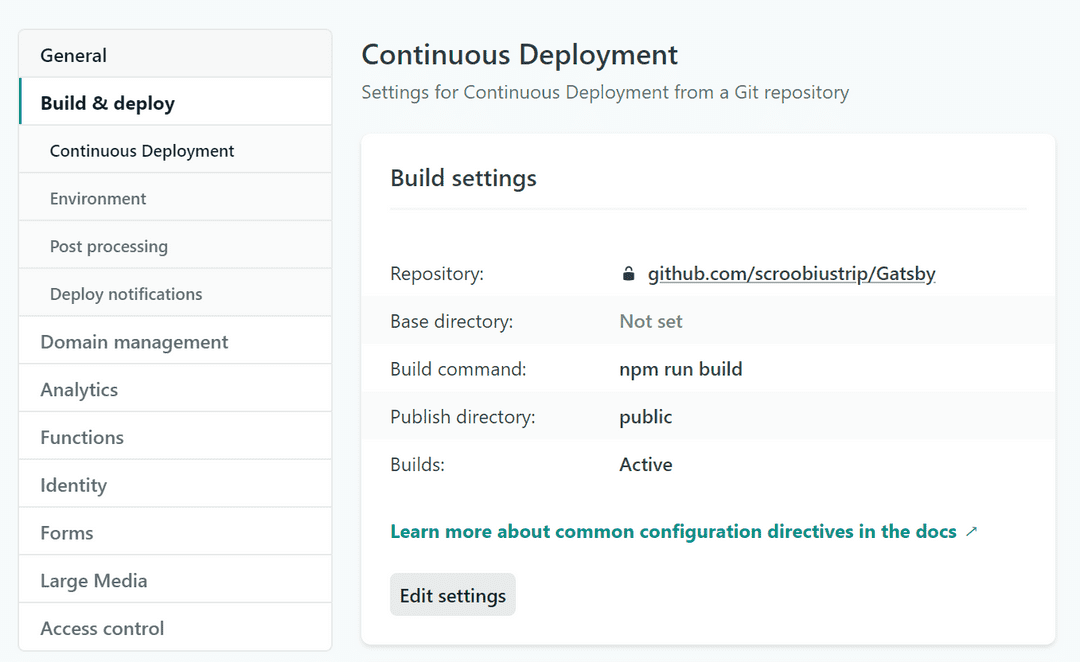 Netlify Deployment Config