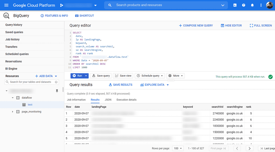 BigQuery Success!